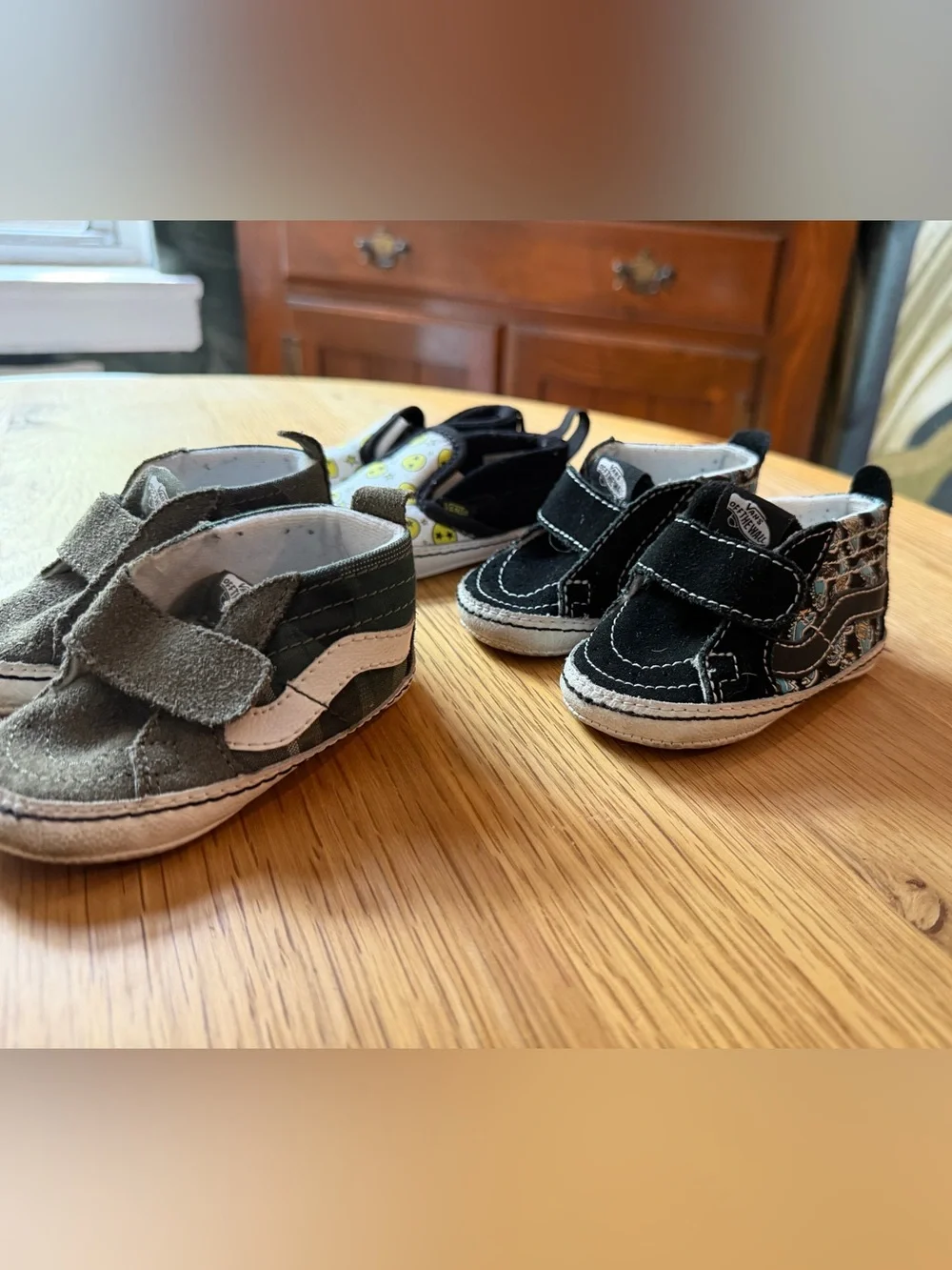 Vans Toddlers Mixed-Style Shoes in Black, Yellow, and Olive